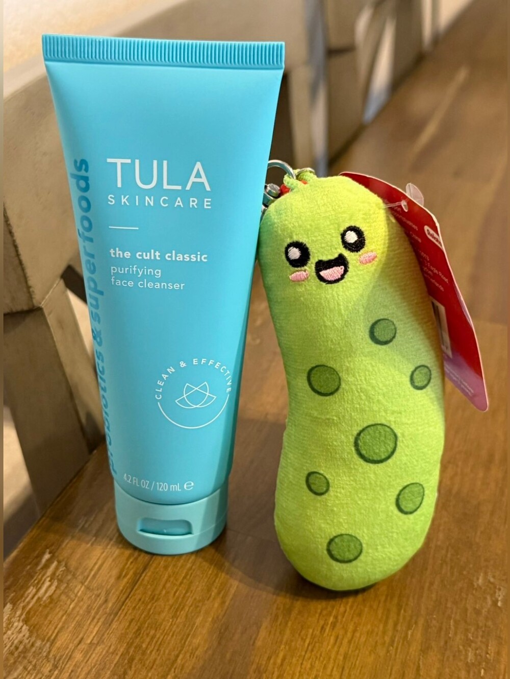 What Do You Want Meme? Emotional Support Pickle Keychain & Tula Face Cleanser